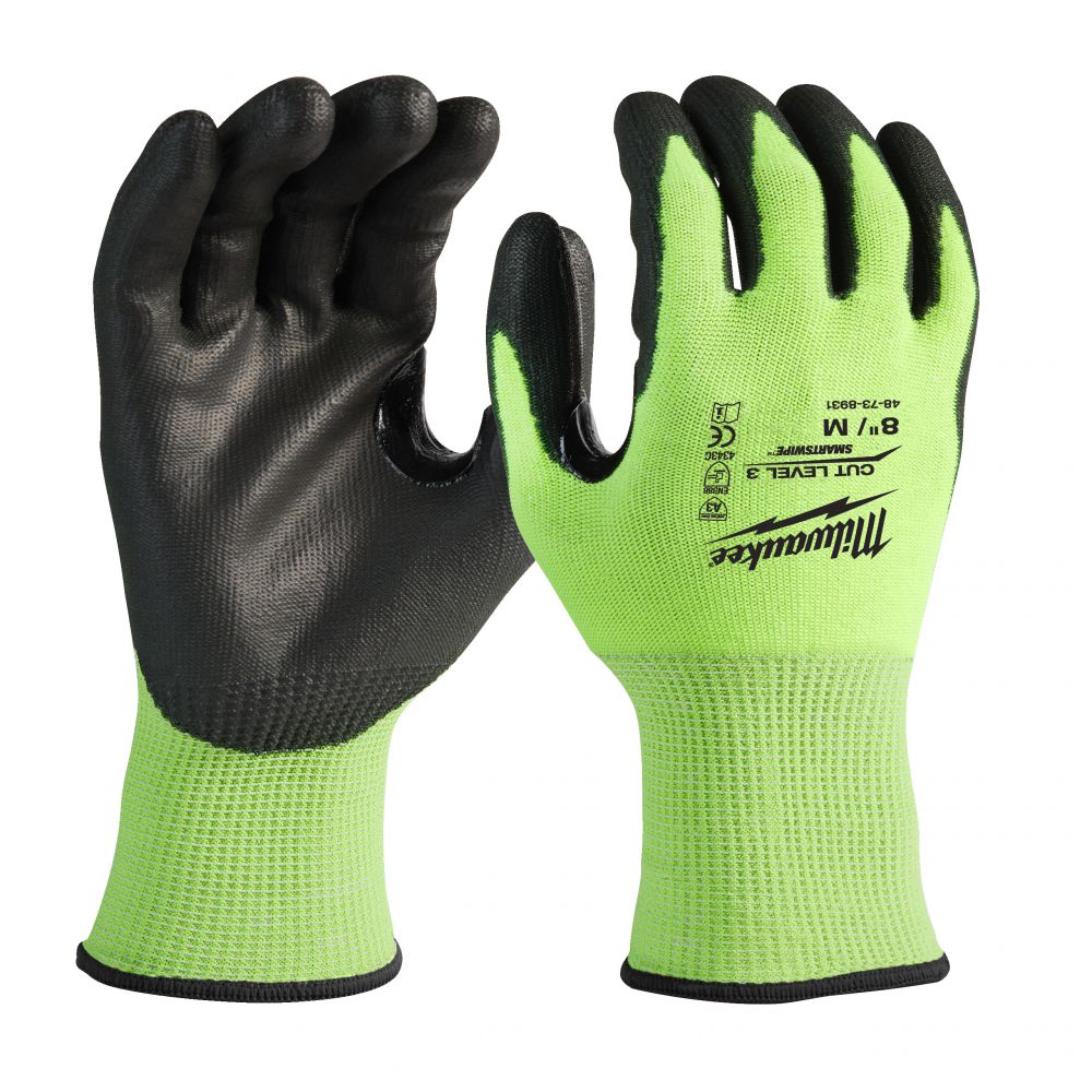 Hi-Vis Schnittschutzhandschuhe Klasse 3/C 